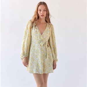 Urban Outfitters Kiss The Sky Long Sleeve Mini Dress